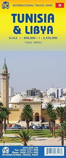 Tunisia & Libya ITM Travel Map 3e