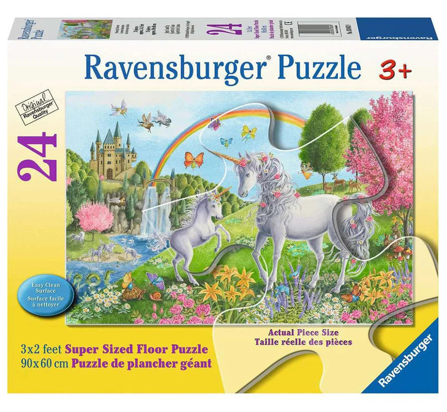 Prancing Unicorns Floor Puzzle 24pcs
