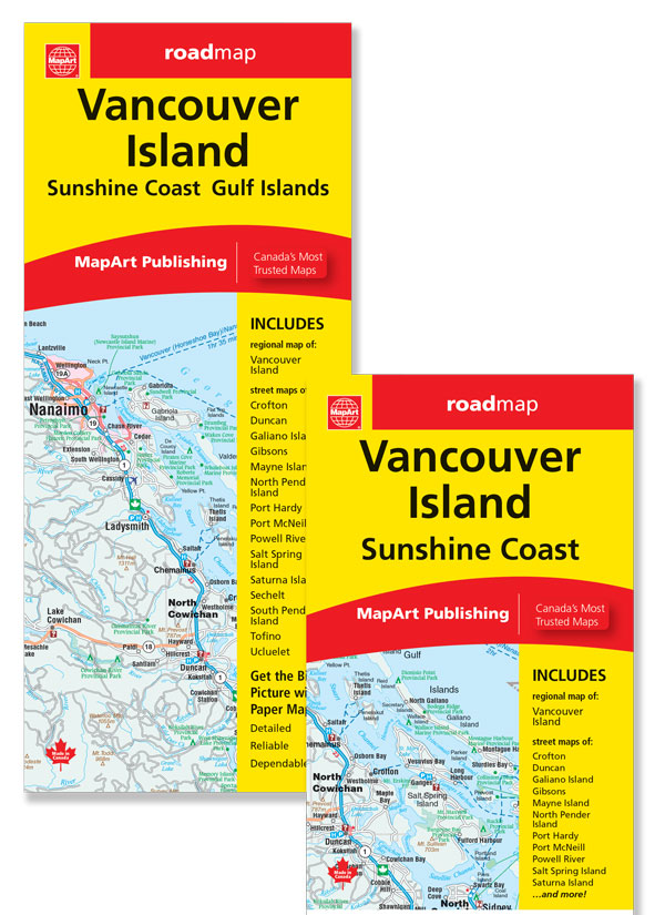 Vancouver Island MapArt Map