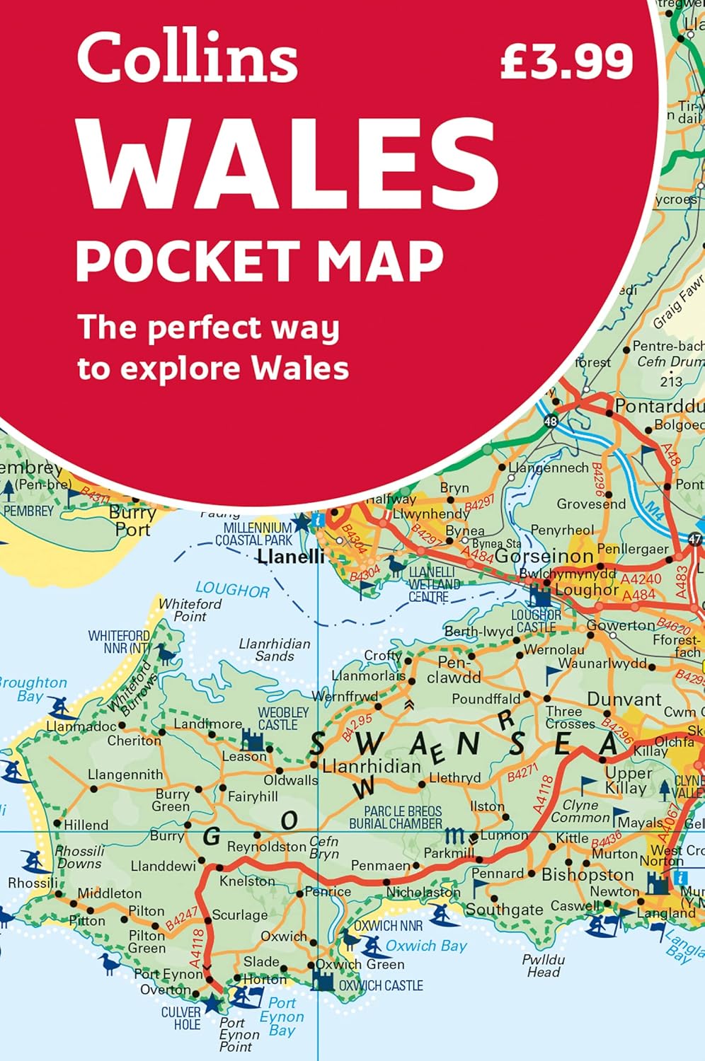 Wales Collins Road Map