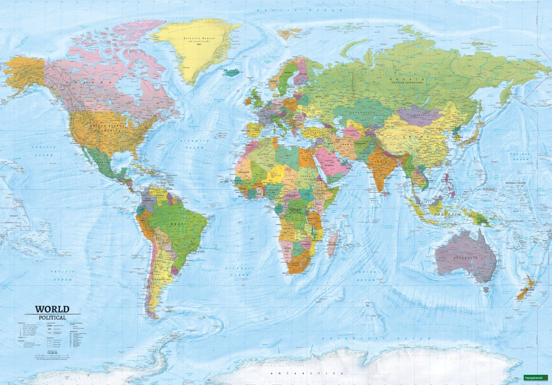 The World FB Political & Physical Map