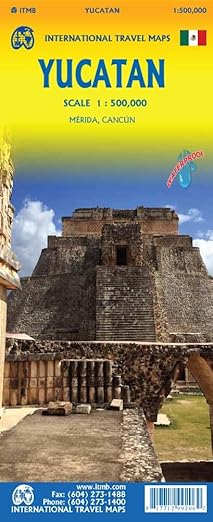 Yucatan Peninsula ITM Travel Map 13e