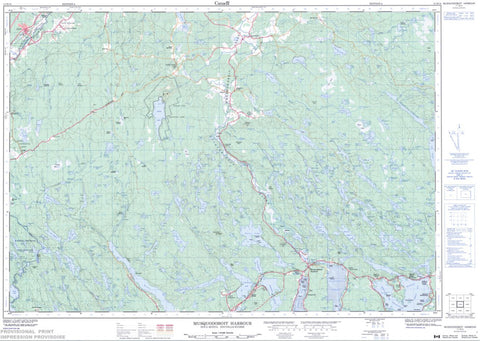 11D/14 Musquodoboit Harbour Topographic Map Nova Scotia