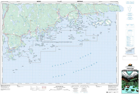 11D/16 Ecum Secum Topographic Map Nova Scotia