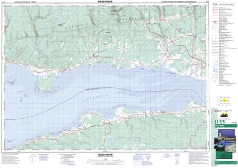 11E/05 Bass River Topographic Map Nova Scotia