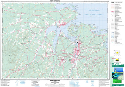 11E/10 New Glasgow Topographic Map Nova Scotia