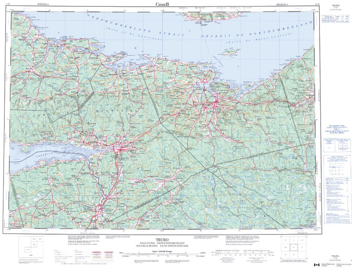 11E Truro Topographic Map Nova Scotia