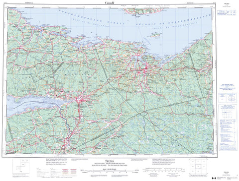 11E Truro Topographic Map Nova Scotia