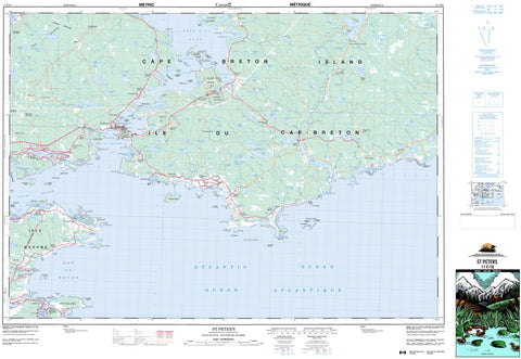 11F/10 St Peter's Topographic Map Nova Scotia