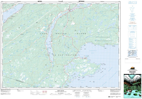 11F/16 Mira River Topographic Map Nova Scotia