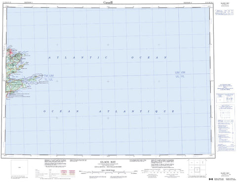 11G & 11J Glace Bay Topographic Map Nova Scotia