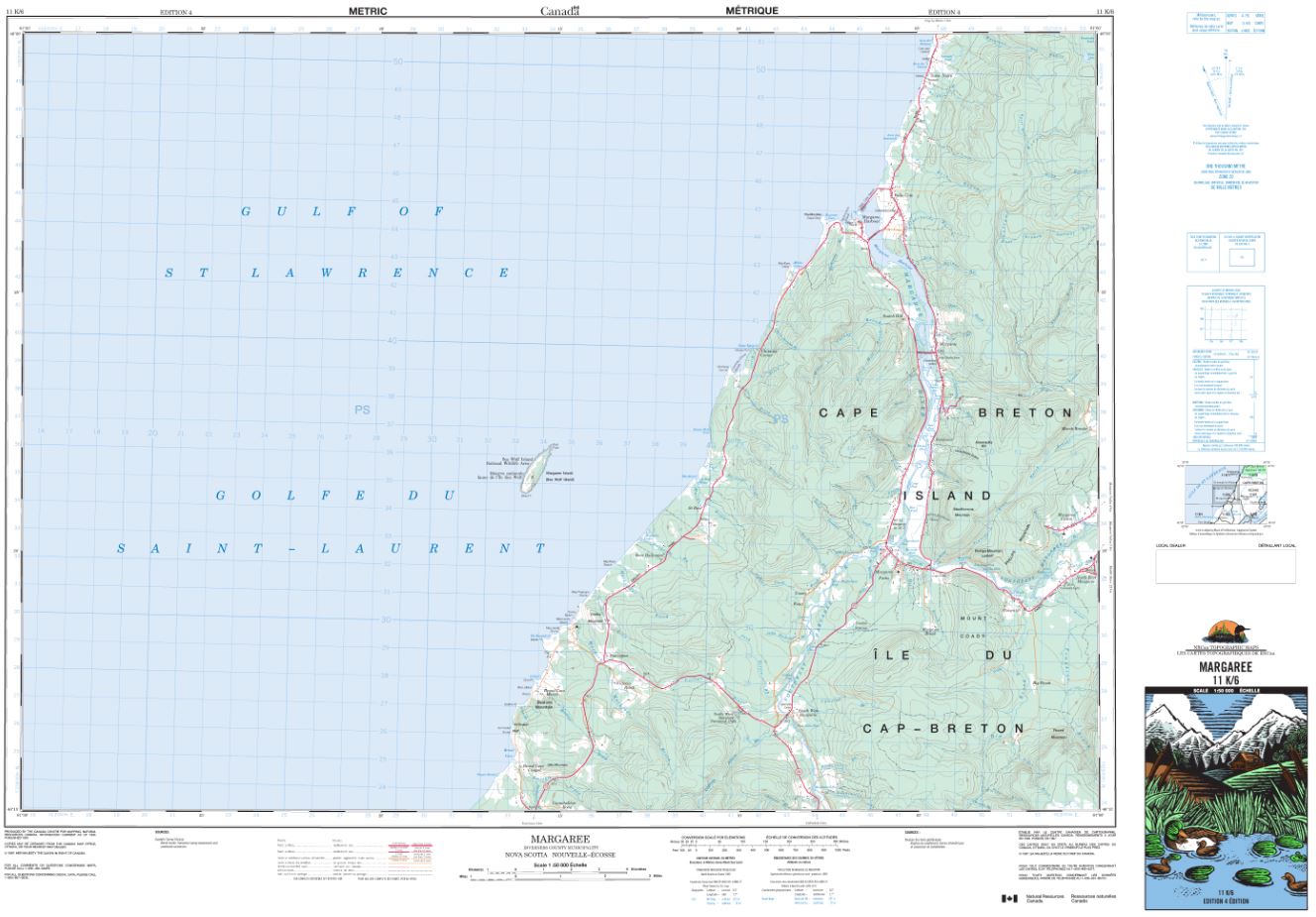 11K/06 Margaree Topographic Map Nova Scotia