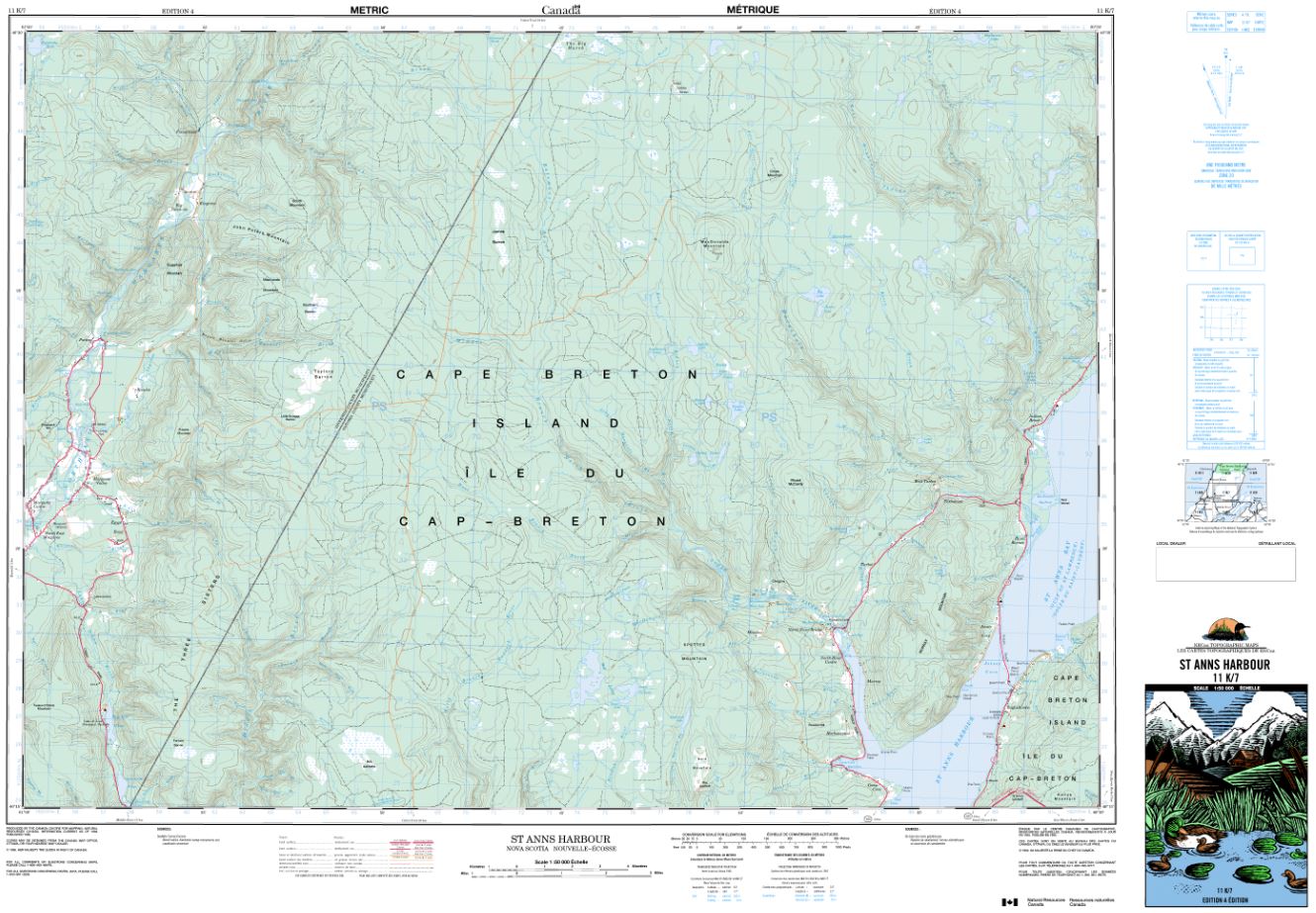 11K/07 St Anns Harbour Topographic Map Nova Scotia
