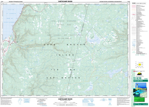11K/10 Cheticamp River Topographic Map Nova Scotia
