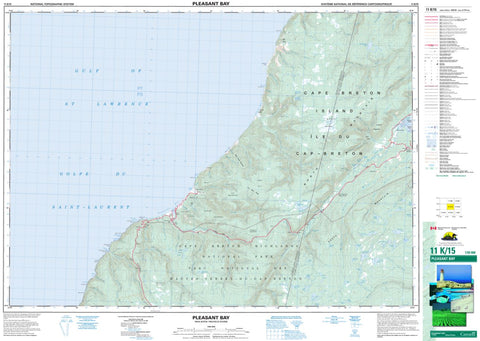 11K/15 Pleasant Bay Topographic Map Nova Scotia
