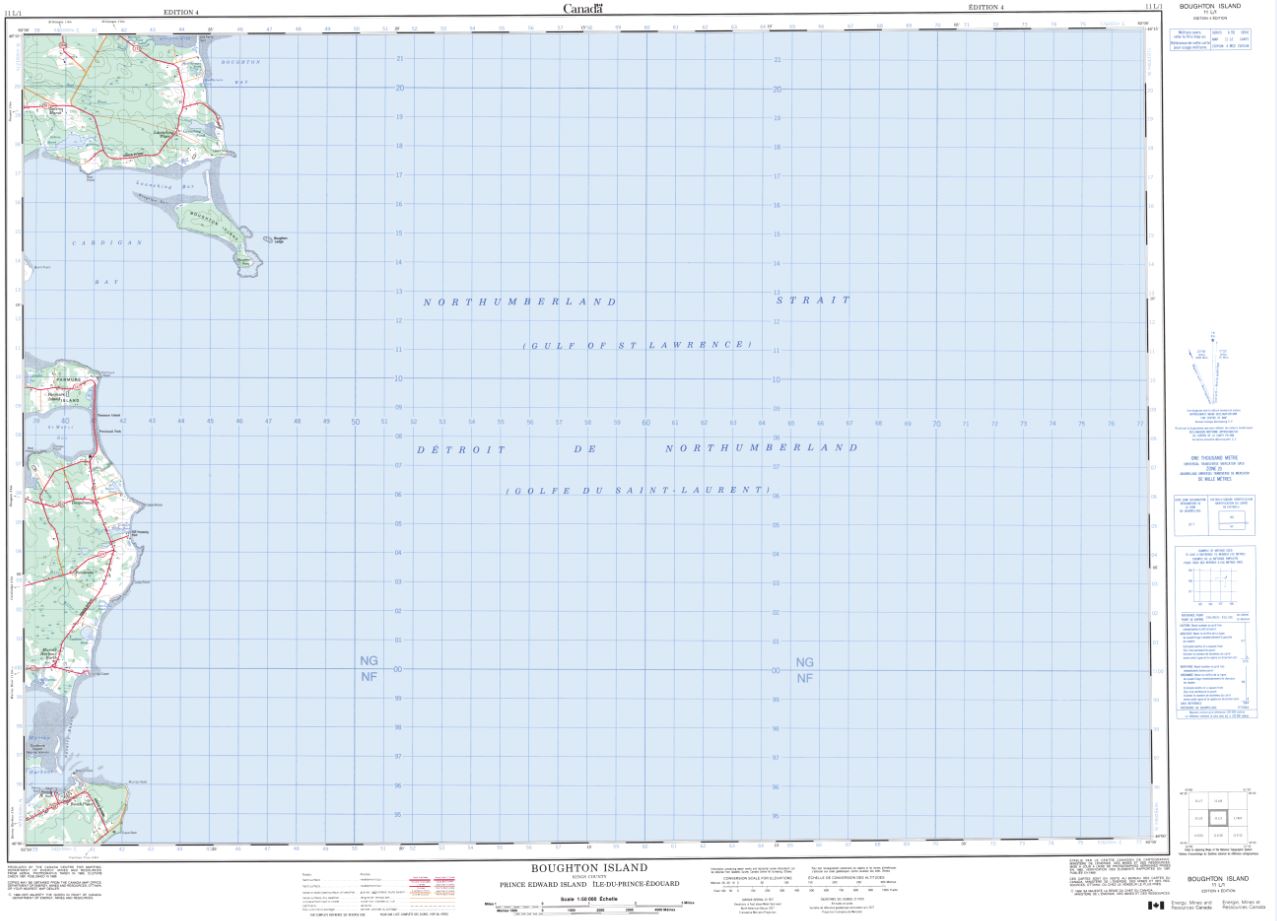 11L/01 Boughton Island Topographic Map Prince Edward Island