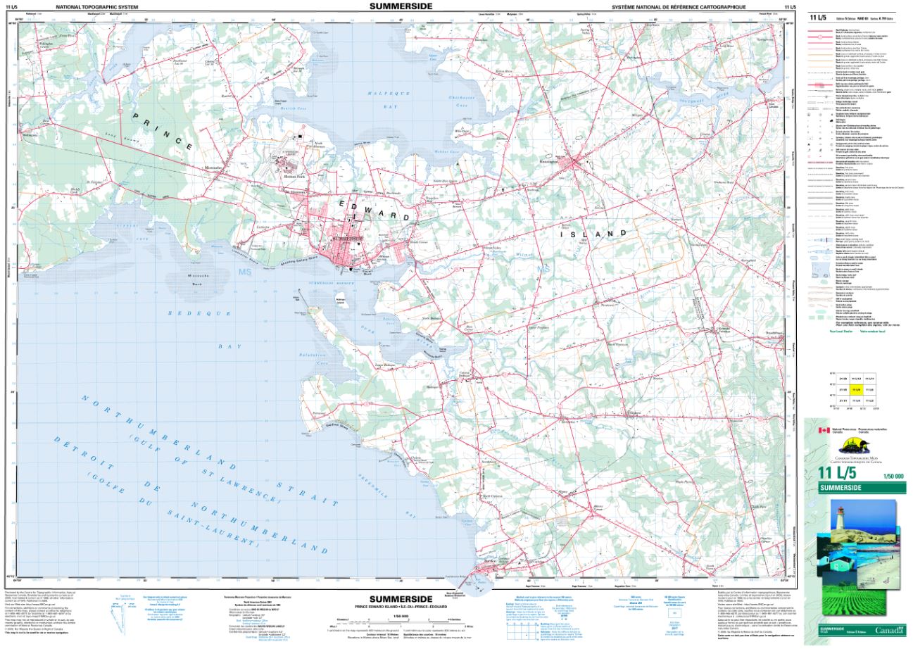 11L/05 Summerside Topographic Map Prince Edward Island