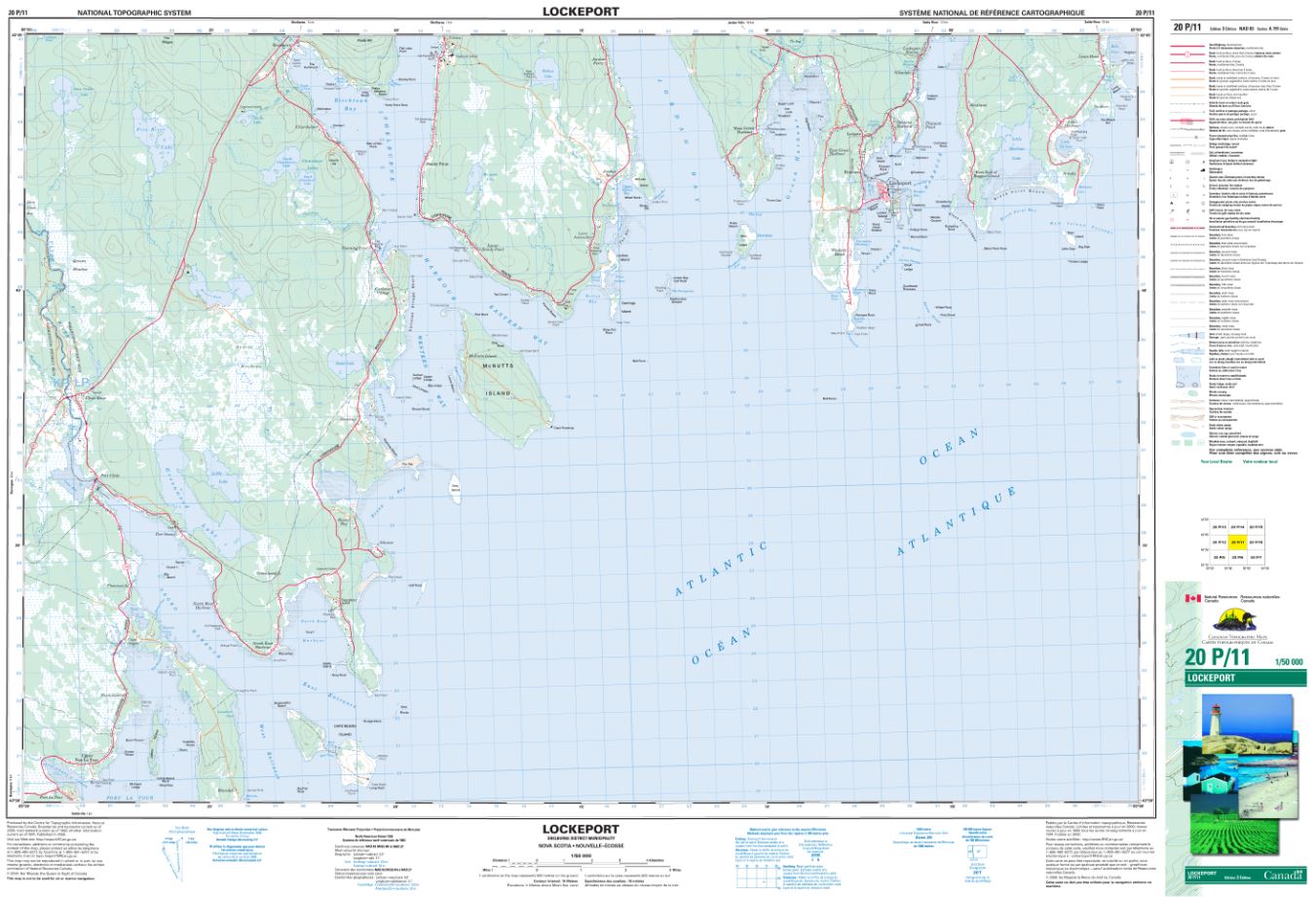 20P/11 Lockeport Topographic Map Nova Scotia