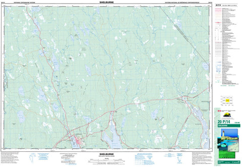 20P/14 Shelburne Topographic Map Nova Scotia