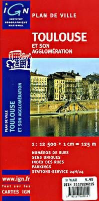 Toulouse IGN City Map