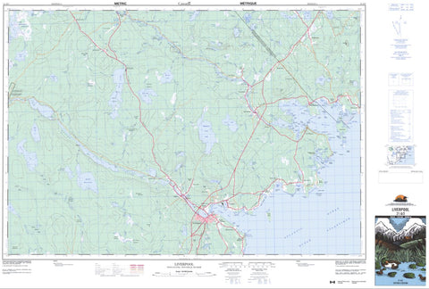 21A/02 Liverpool Topographic Map Nova Scotia