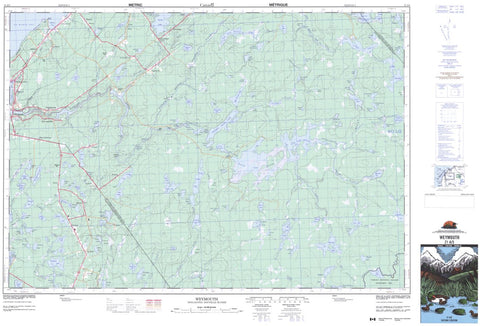21A/05 Weymouth Topographic Map Nova Scotia