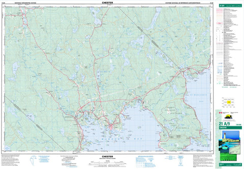 21A/09 Chester Topographic Map Nova Scotia