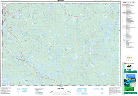 21A/11 Milford Topographic Map Nova Scotia