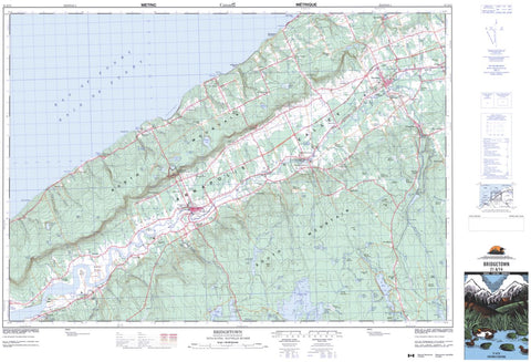 21A/14 Bridgetown Topographic Map Nova Scotia Tyvek
