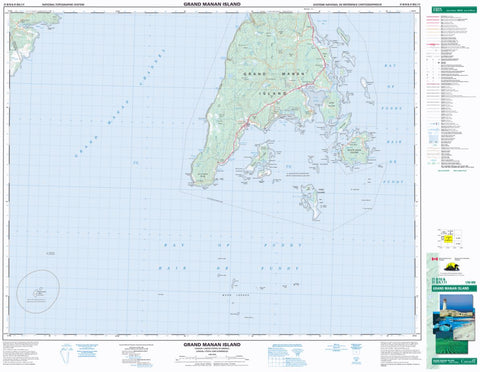 21B/10  Grand Manan Island Topographic Maps New Brunswick