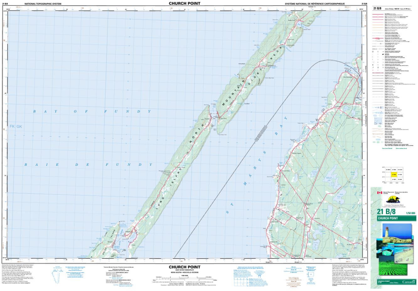 21B/08 Church Point Topographic Map Nova Scotia