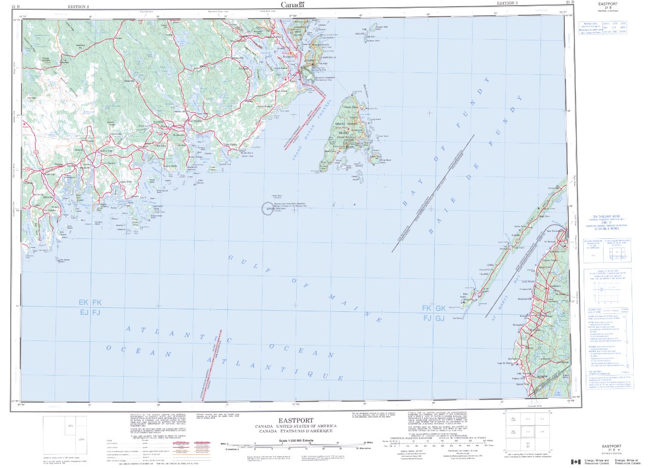 21B Eastport Topographic Map Nova Scotia