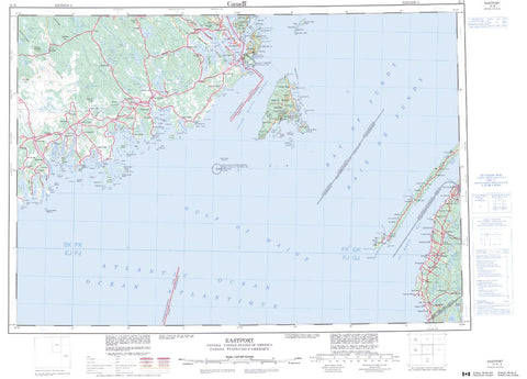 21B Eastport Topographic Map Nova Scotia