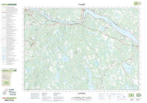 21G/14 Canterbury Topographic Maps New Brunswick
