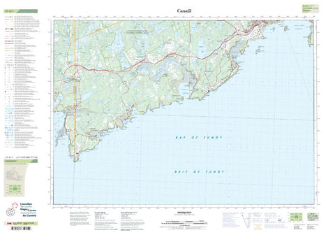 21G/01 Musquash Topographic Maps New Brunswick