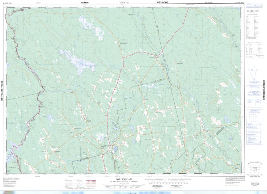 21G/06 & 21G/05 Rollingdam Topographic Maps New Brunswick