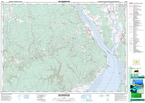 21H/15 Topographic Maps Hillsborough New Brunswick