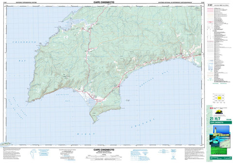 21H/07 Cape Chignecto Topographic Map Nova Scotia