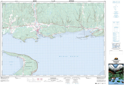 21H/08 Parrsboro Topographic Map Nova Scotia