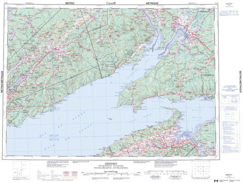 21H Topographic Maps Nova Scotia/New Brunswick