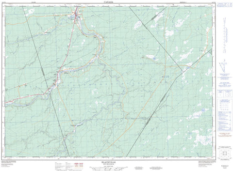 21I/12 Blackville Topographic Maps New Brunswick