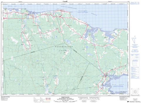 21I/01 Port Elgin Topographic Maps New Brunswick