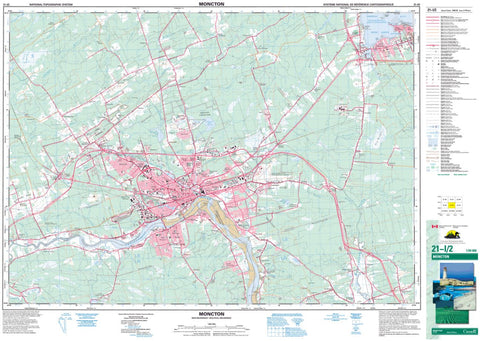 21I/02 Moncton Topographic Maps New Brunswick