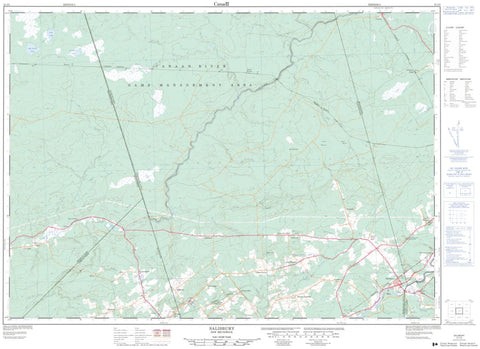 21I/03 Salisbury Topographic Maps New Brunswick