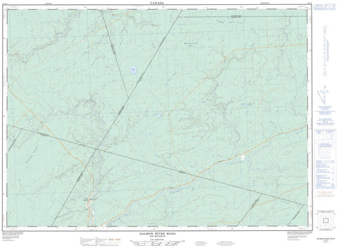 21I/05 Salmon River Road Topographic Maps New Brunswick