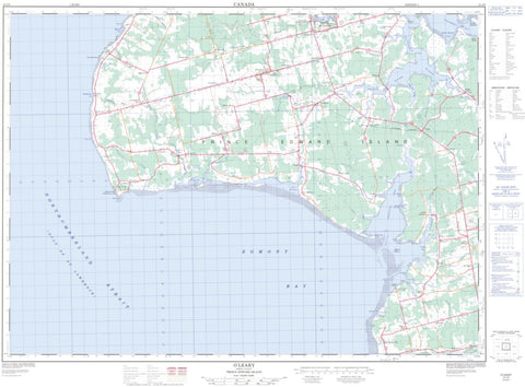 21I/09 O'Leary Topographic Map Prince Edward Island