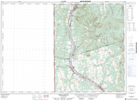 21J/12 Perth-Andover Topographic Maps New Brunswick