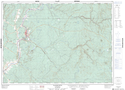 21J/14 Plaster Rock Topographic Maps New Brunswick
