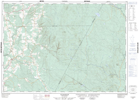 21J/06 Coldstream Topographic Maps New Brunswick