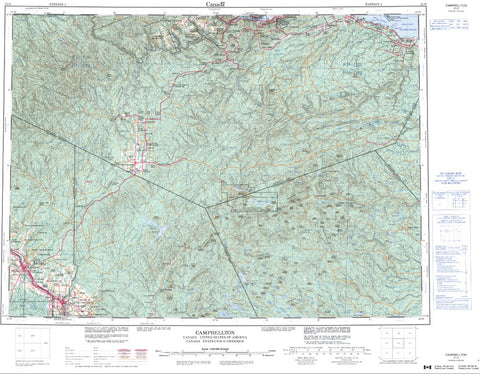 21O  Campbellton Topographic Maps New Brunswick